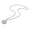 201 Stainless Steel Hollow Hummingbird Pendant Box Chain Necklaces for Women Men NJEW-M086-05P-2