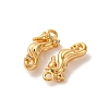 Brass Micro Pave Cubic Zirconia Pendants KK-K382-44G-2