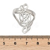 304 Stainless Steel Open Cuff Rings for Women RJEW-U061-02P-5