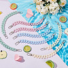 8Pcs 4 Colors Acrylic Boot Strap Chains FIND-GO00003-5