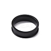201 Stainless Steel Grooved Finger Ring Settings STAS-WH0027-27C-EB-2