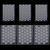 8Pcs 2 Styles PEVA Rubber Anti-Slip Hexagonal Phone Grip Tape Stickers for Phones AJEW-SP0002-64B-01-7