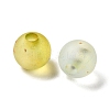 Frosted Transparent Acrylic Beads X1-OACR-F013-13H-2