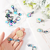 Gorgecraft 12Pcs 4 Style Star Heart Flower #5 Alloy Zipper Sliders FIND-GF0006-30-3