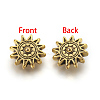 Tibetan Style Alloy Sun Beads TIBEP-GC188-AG-NR-2