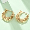 Brass Hoop Earrings for Women EJEW-G436-01G-3