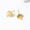 Elegant Mushroom 201 Stainless Steel Stud Earrings UQ0221-1