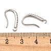 Rack Plating Brass Pave Cubic Zirconia Earring Hooks KK-O143-20P-3