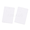 Rectangle Paper One Pair Earring Display Cards with Hanging Hole CDIS-YWC0001-01-4