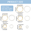 140Pcs 10 Styles Brass Linking Rings KK-PH0010-04-2