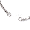 304 Stainless Steel Rolo Chain Slider Bracelet Makings AJEW-JB01254-02-2