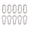 304 Stainless Steel Rock Climbing Carabiners and Screw Carabiner Lock Charms STAS-TA0004-62P-1