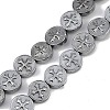 Electroplated Synthetic Non-magnetic Hematite Beads Strands G-K375-B02-03-1