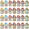 28Pcs 7 Styles Printed Alloy Enamel Pendants ENAM-SC0005-41-1