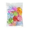 20Pcs 4 Styles Transparent & AB-Color Plated Acrylic Pendants TACR-FS0001-44-5