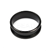 201 Stainless Steel Grooved Finger Ring Settings STAS-TAC0001-10E-B-3