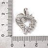 Brass Micro Pave Cubic Zirconia Pendants KK-U033-13P-01-3