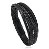 Minimalist Braided Leather Magnetic Clasp Bracelet for Men - Retro and Trendy Design ST3470317-2