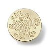 Welcome Wax Seal Brass Stamp Heads AJEW-M038-01K-G-2