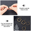 60Pcs 2 Style Surgical Stainless Steel Hoop Earrings Findings STAS-CN0001-03-4