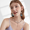 50Pcs Brass Hoop Earring Findings FIND-BBC0003-28-6