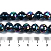 Transparent Electroplate Glass Beads Strands EGLA-N002-31-H03-4