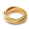 304 Stainless Steel Stretch Bracelets BJEW-A031-01G-G-1