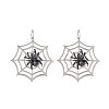 Halloween Alloy Rhinestone Dangle Earrings FS-WG03594-09-1
