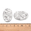 Rack Plating Textured Alloy Pendants PALLOY-T095-15P-3