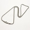 Tarnish Resistant Trendy Men's 304 Stainless Steel Lantern Chain Necklaces LS-NJEW-M071-02-2