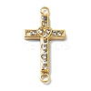 Ion Plating(IP) 304 Stainless Steel Crystal Rhinestone Connector Charms X-STAS-Z065-02G-02-1