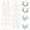 2 Colors Alloy Hoop Earring Sets EJEW-WR0001-02-1