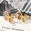 304 Stainless Steel Stud Earrings EJEW-M070-15G-4