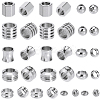 48Pcs 8 Styles 304 & 201 Stainless Steel Beads STAS-SC0009-35-1