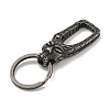 Tibetan Style 316 Surgical Stainless Steel Fittings with 304 Stainless Steel Key Ring FIND-Q101-07AS-02-2