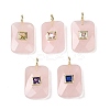 Natural Rose Quartz Pendants G-I391-03G-11-1