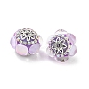 Acrylic Rhinestone Rondelle Beads CLAY-NH0003-02AS-03-2