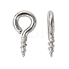 Tarnish Resistant 304 Stainless Steel Screw Eye Pin Peg Bails X-STAS-Q224-03A-1