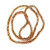 Transparent Electroplate Glass Beads Strands EGLA-A039-T2mm-UA09-2