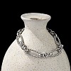 304 Stainless Steel Figaro Link Chain Bracelets for Women Men BJEW-F488-06P-3