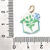 Spray Painted Alloy Pendants AL-CBAB1F7-01E-3