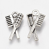 Tibetan Style Alloy Pendants TIBEP-T052-02AS-RS-2