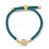 Adjustable Nylon Cord Bracelets X-BJEW-C096-01G-17-4