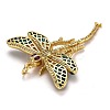 Autumn Theme Brass Micro Pave Cubic Zirconia Pendants ZIRC-L100-004G-3