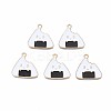 Alloy Enamel Pendants X-ENAM-S121-169-RS-1