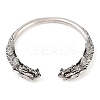 Tibetan Style Alloy Cuff Bangles BJEW-P337-03AS-2