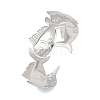 304 Stainless Steel Cuff Bangles for Women BJEW-P372-01P-2