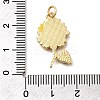 Brass Enamel Pendants KK-Z125-21G-3