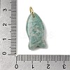 Natural Amazonite Pendants X-G-A297-01G-05-3