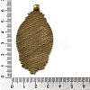Vintage Tibetan Style Alloy Carved Rose Large Pendant Cabochon Settings TIBEP-M018-99AB-NF-3